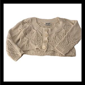 525 America Women's Cream Knit Sweater